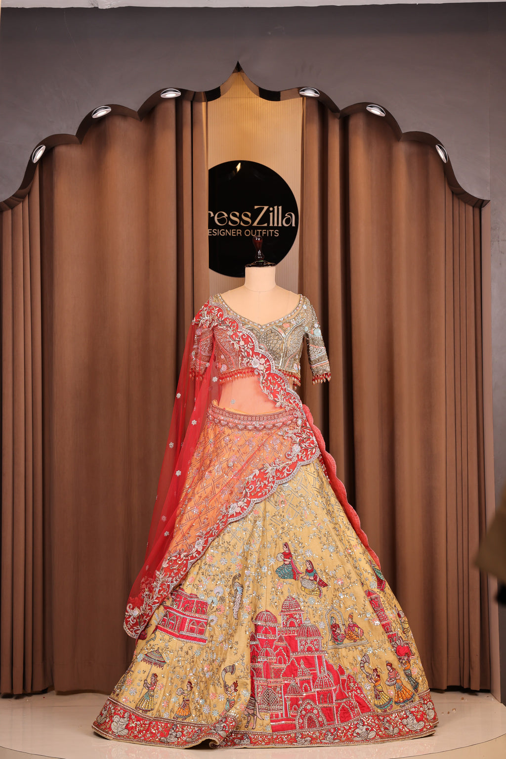 Gulnaar Bloom Lehenga
