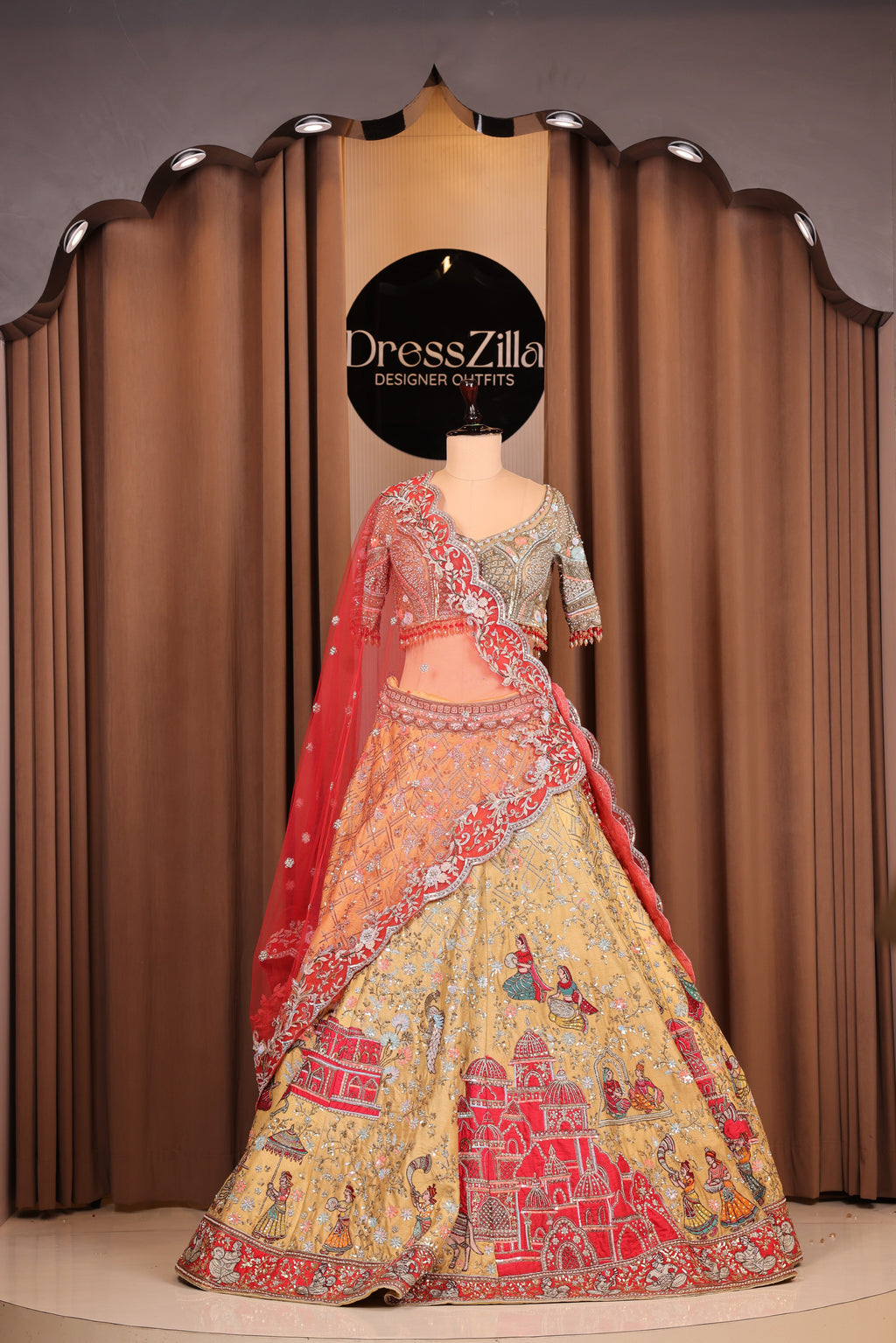 Gulnaar Bloom Lehenga