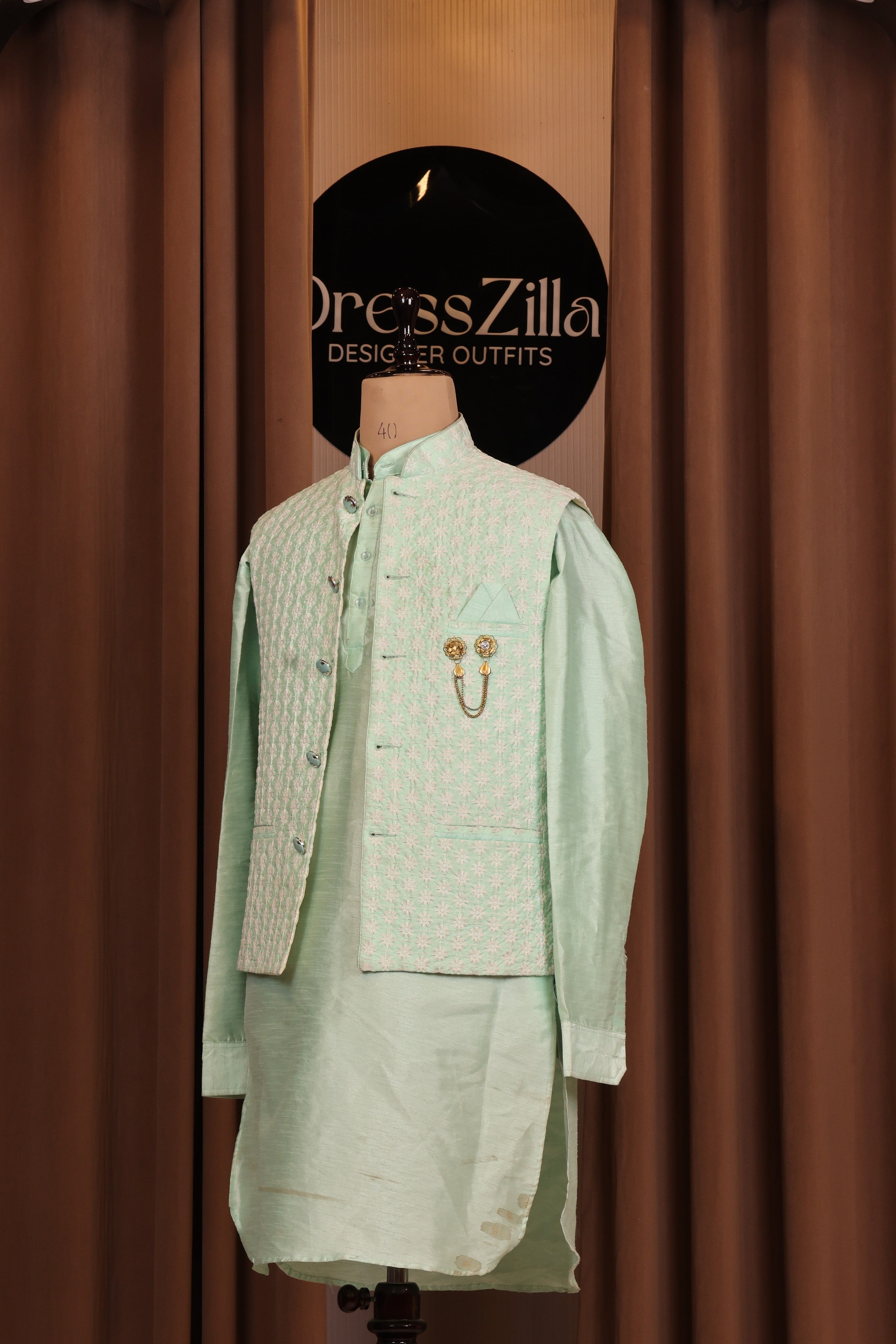 sea green koti set