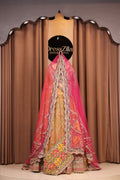 The Rani Rose & Mustard Fusion Lehenga