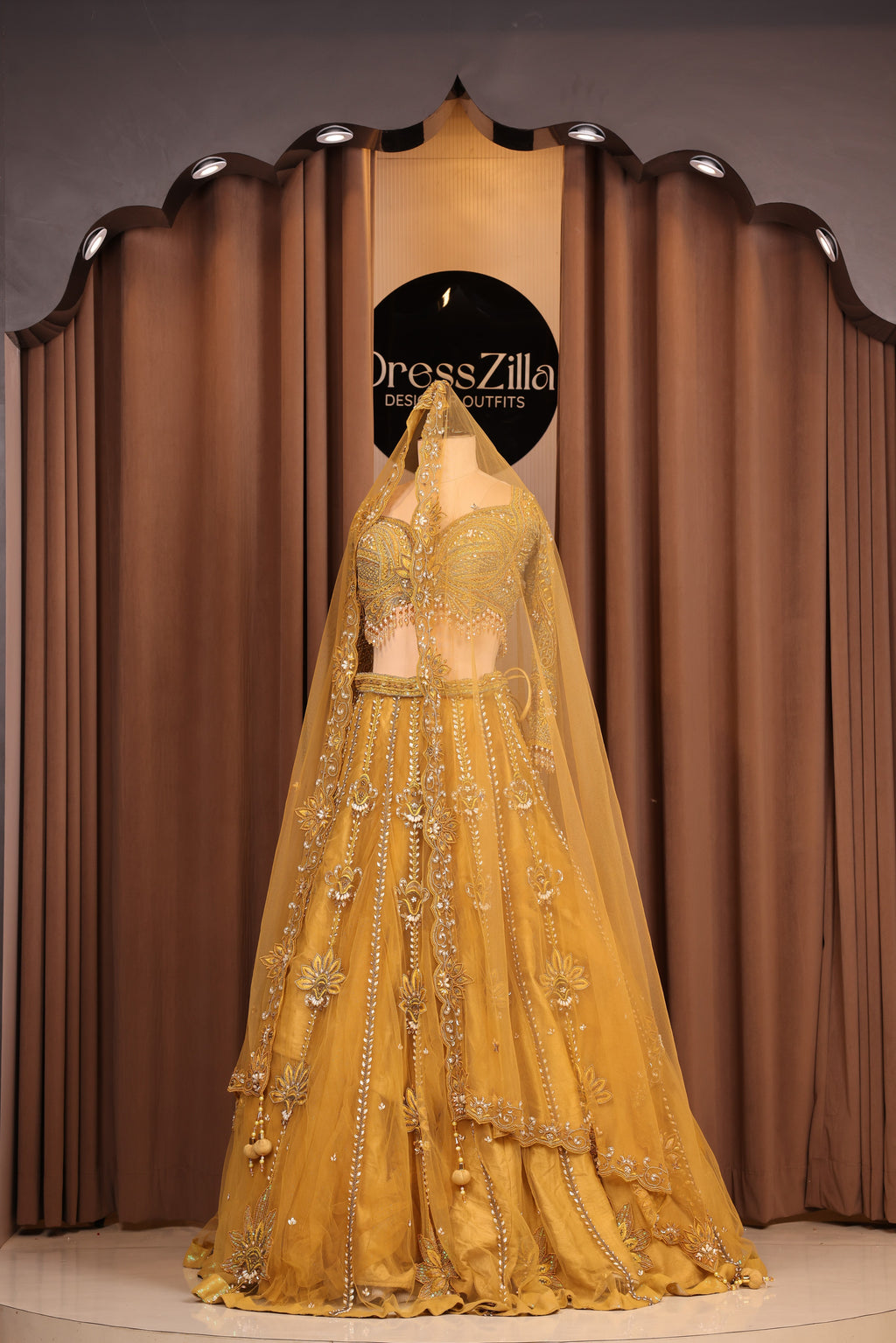 The Gilded Marigold Lehenga