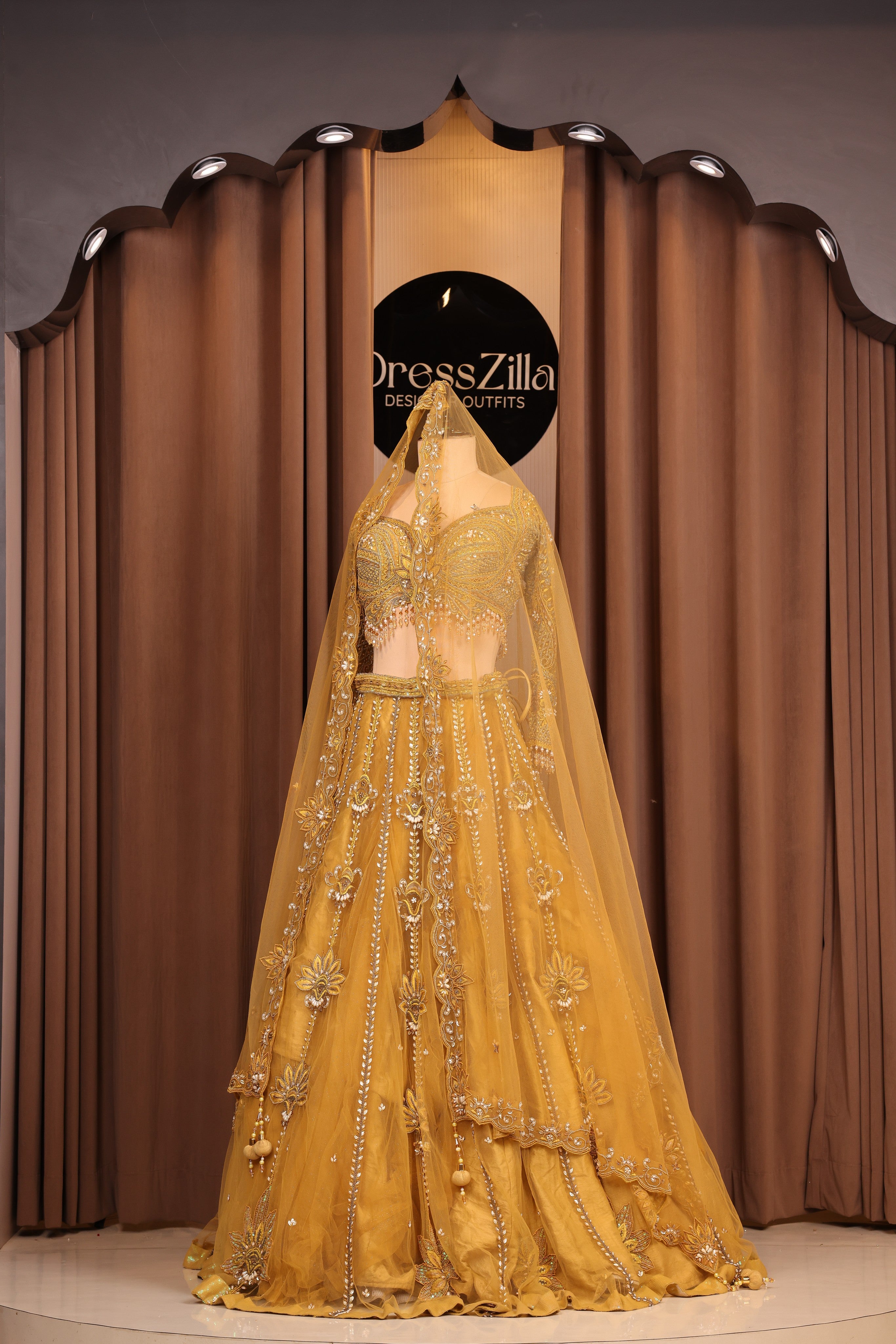 The Gilded Marigold Lehenga