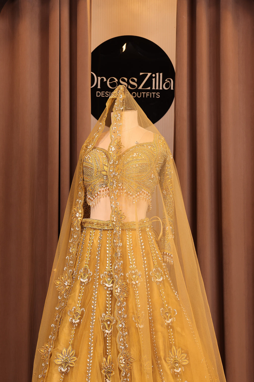 The Gilded Marigold Lehenga