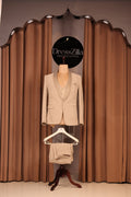 BEIGE VELVET TUXEDO