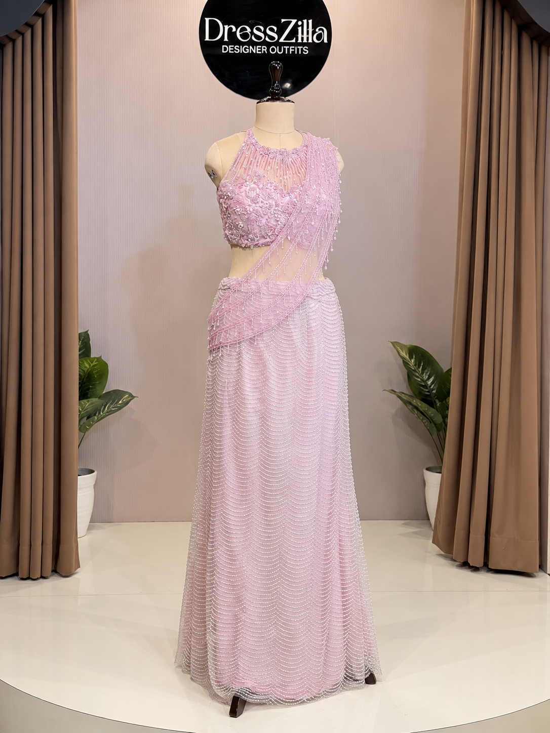 PINK HIGHNECK FISHCUT