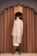 BEIGE THREADWORK KURTA