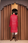 RED SEQUNCE WORK KURTA