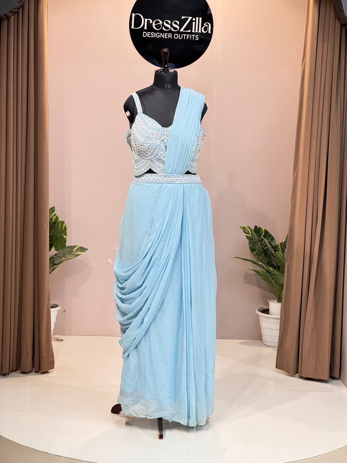 SKY DRAPE SAREE
