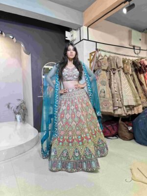 MULTI CANE ZINAT LEHNGA