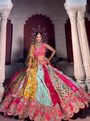 Multi Silk RJ Lehenga