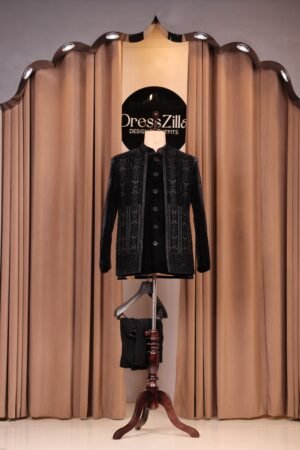 BLACK CLASSIC VELEVT JODHPURI