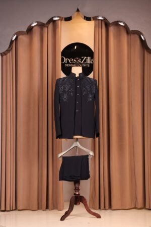 BLUE BOTH SHOULDER HANDWORK JODHPURI