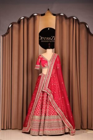 The Heritage Crimson Sabyasachi Lehenga