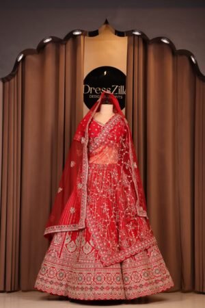 The Scarlet Flora Bridal Lehenga